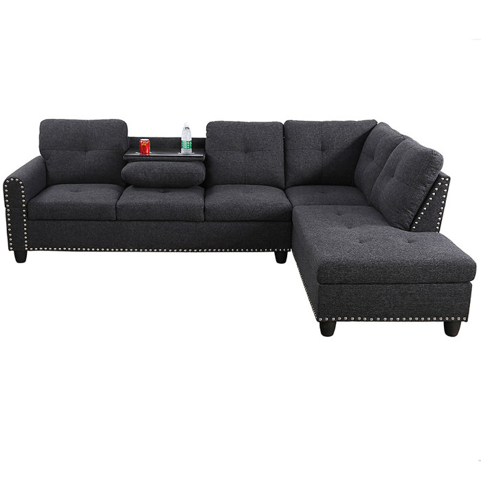 Latitude Run® Khabat 103.5" Wide Modular Sofa & Chaise & Reviews Wayfair